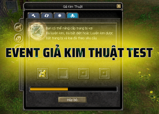 Event Giả Kim Thuật Server Test